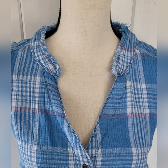 Hatley Gemma Storm Plaid Cotton Button-front Dress - Picture 3 of 9